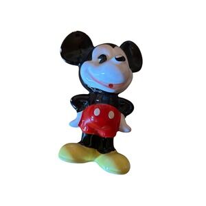 Vintage Walt Disney‎ Productions Mickey Mouse Figurine Japan Ceramic Collectible